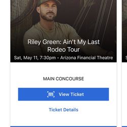 1 Ticket To Riley Green Concert