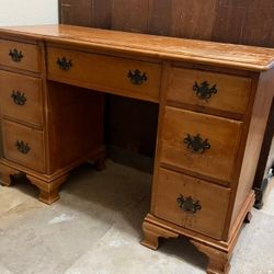Vintage Maple Desk - Good Condition 