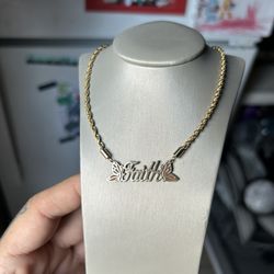 Customer 10k Gold Faith Chain For Women 