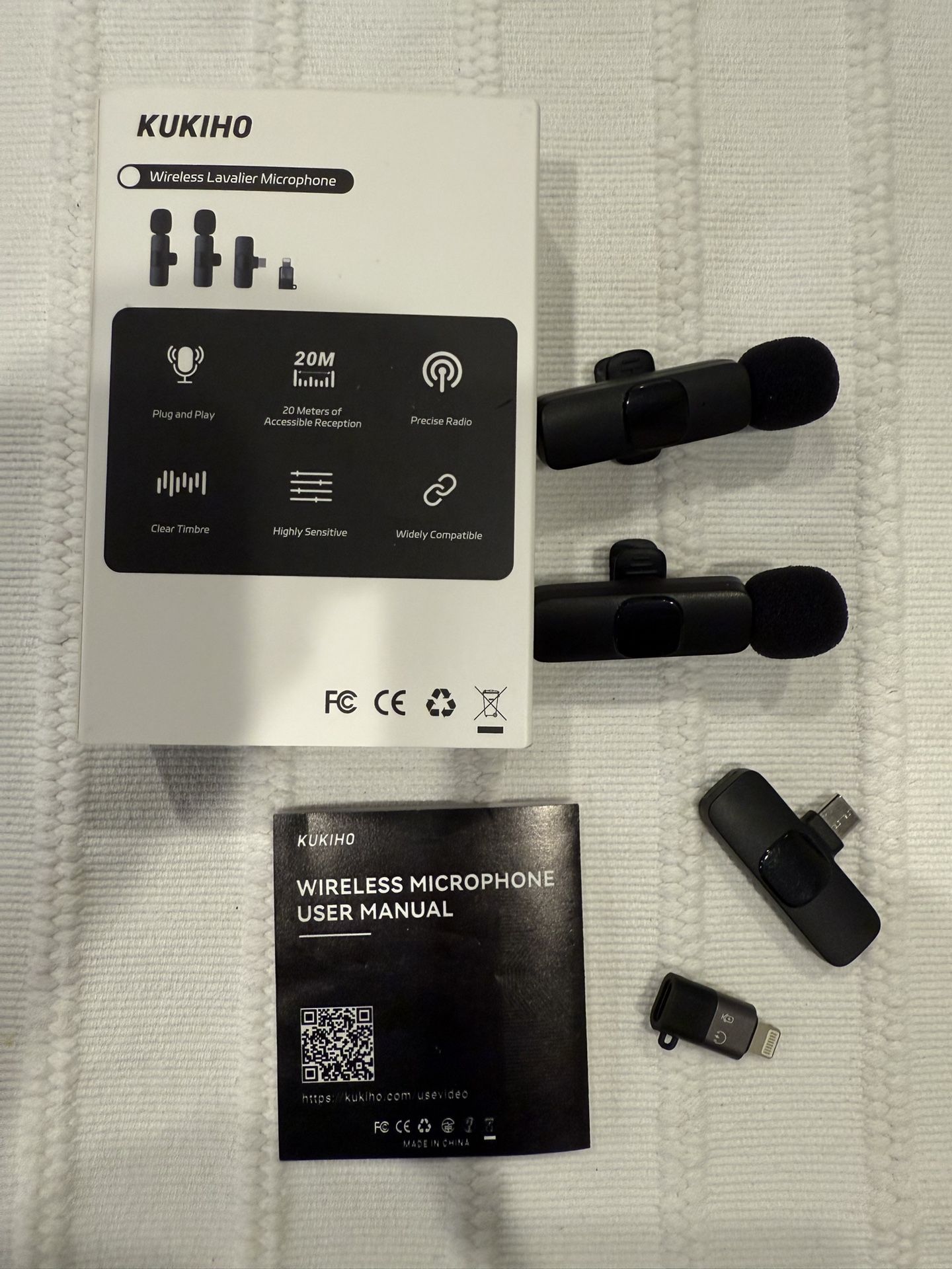 kukiho wireless lavalier microphone