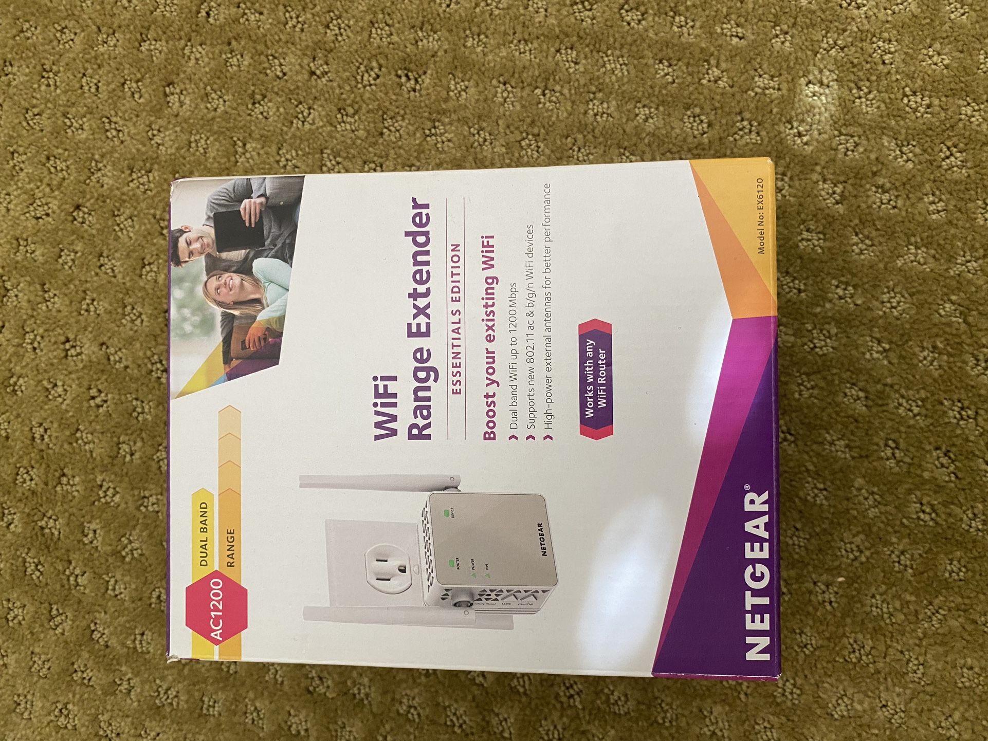 NETGEAR AC1200 Dual Band Wifi Range Extender White