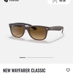 Ray Ban New Wayfarer Polarized Brown 
