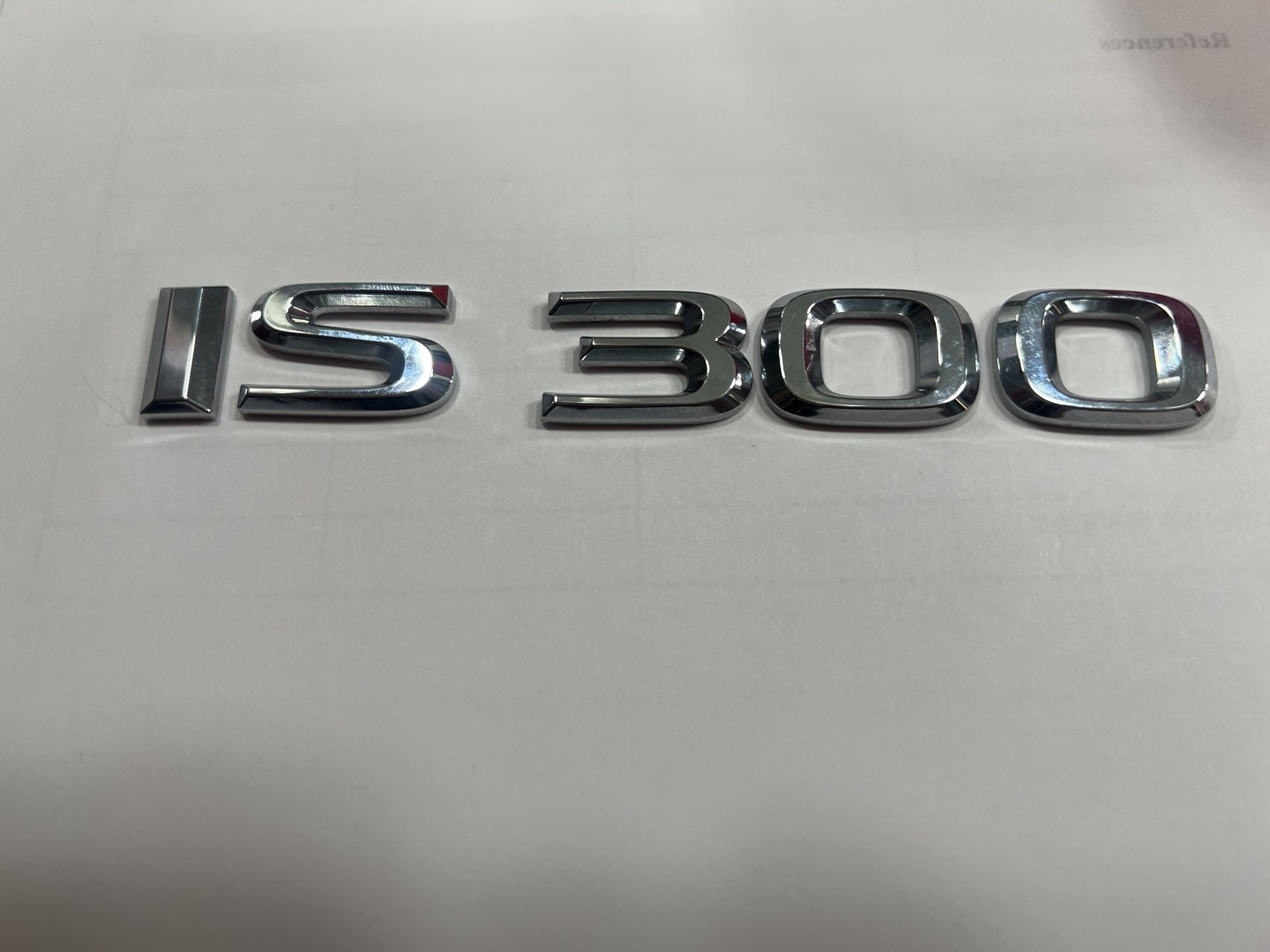 Lexus Trunk OEM Chrome IS 300 Letter Logo Badge Emblem Car Replace F-Sport
