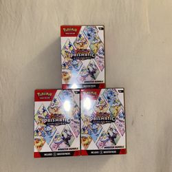 Pokemon Prismatic Evolution Booster Bundle X 3