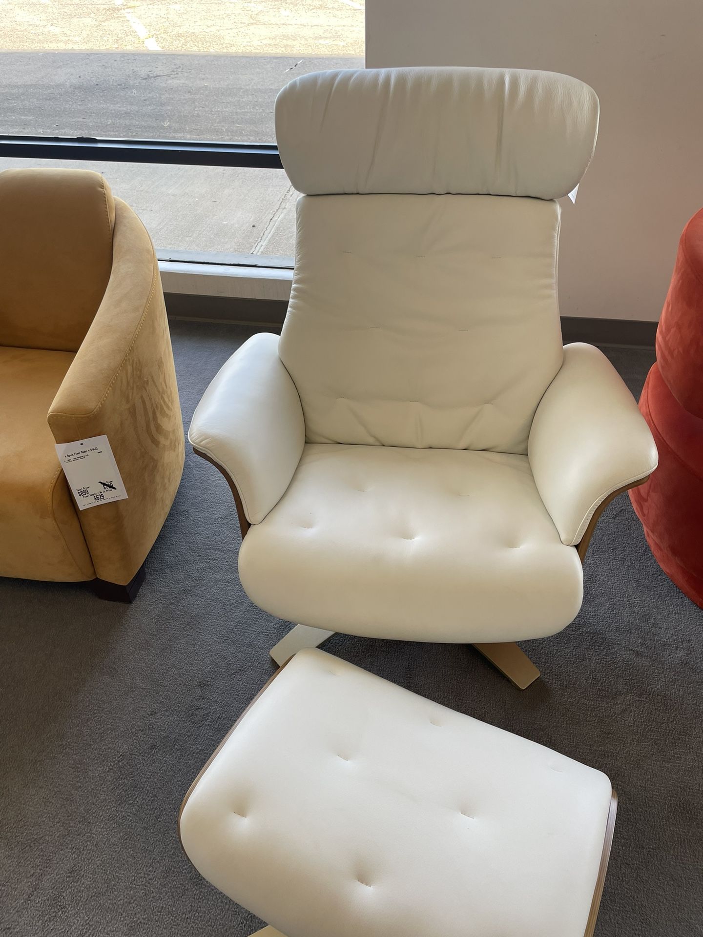 Scandinavian Designs Recliner And Ottoman
