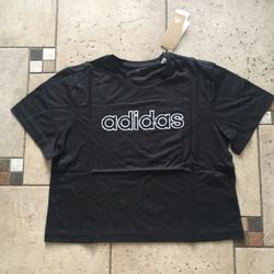 NWT Adidas ladies Logo Tshirt Size M
