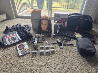 Clippers kit with mannequin head