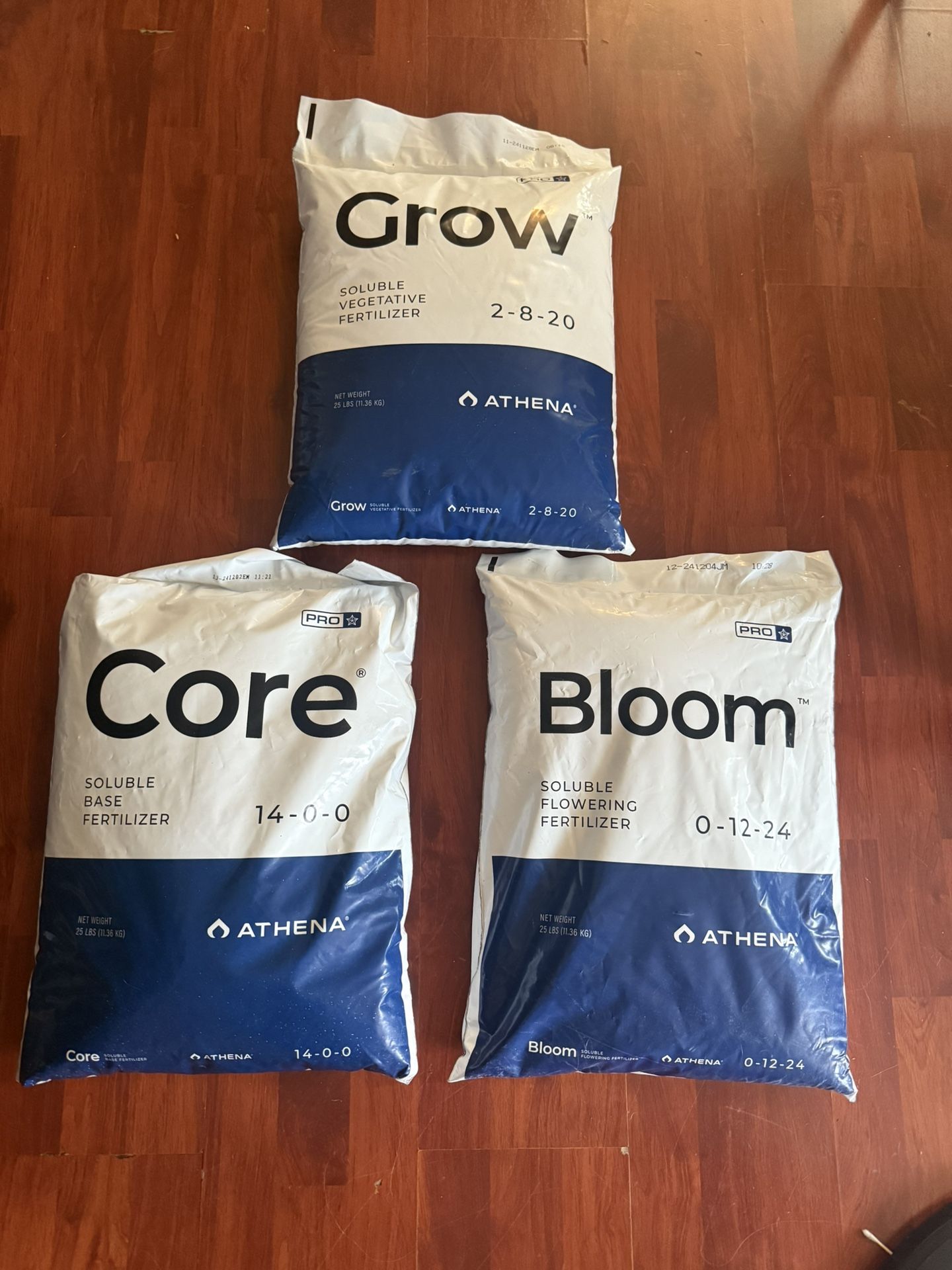 Athena Grow + Core + Bloom Fertilizer 25lb