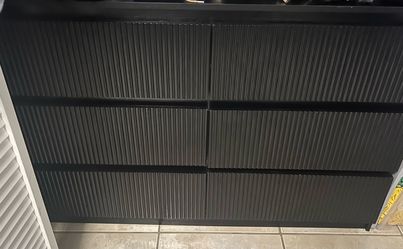 Dresser 6 drawers black