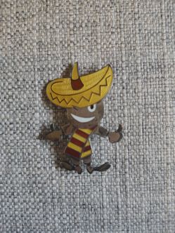 Character Pin - Hollywood California Sterling Silver Enamel Pin