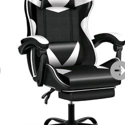 Gaming Chair with Footrest, Big and Tall