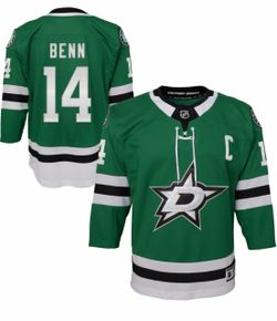 Fanatics Youth Large/XL Jamie Benn Kelly Green Dallas Stars Home Premier Jersey