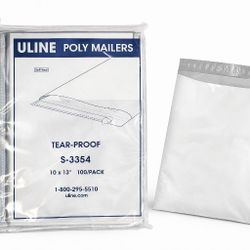 ULINE Tear-Proof Poly Mailers – Strong Shipping Envelopes – New
