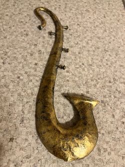 Vintage Gold Saxophone Wall Decor