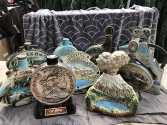 Jim Beam & Ezra Brooks decanters