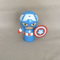 Captain America Figure Stamp