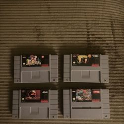 Super Nintendo Game Cartridges