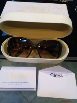 Authentic Chloe green sunglasses