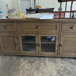 TV Stand, Wall Clock, Farmhouse Ceiling Fan 