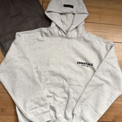 Light Oatmeal Essentials Hoodie