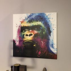 Artistic Gorilla Canvas 