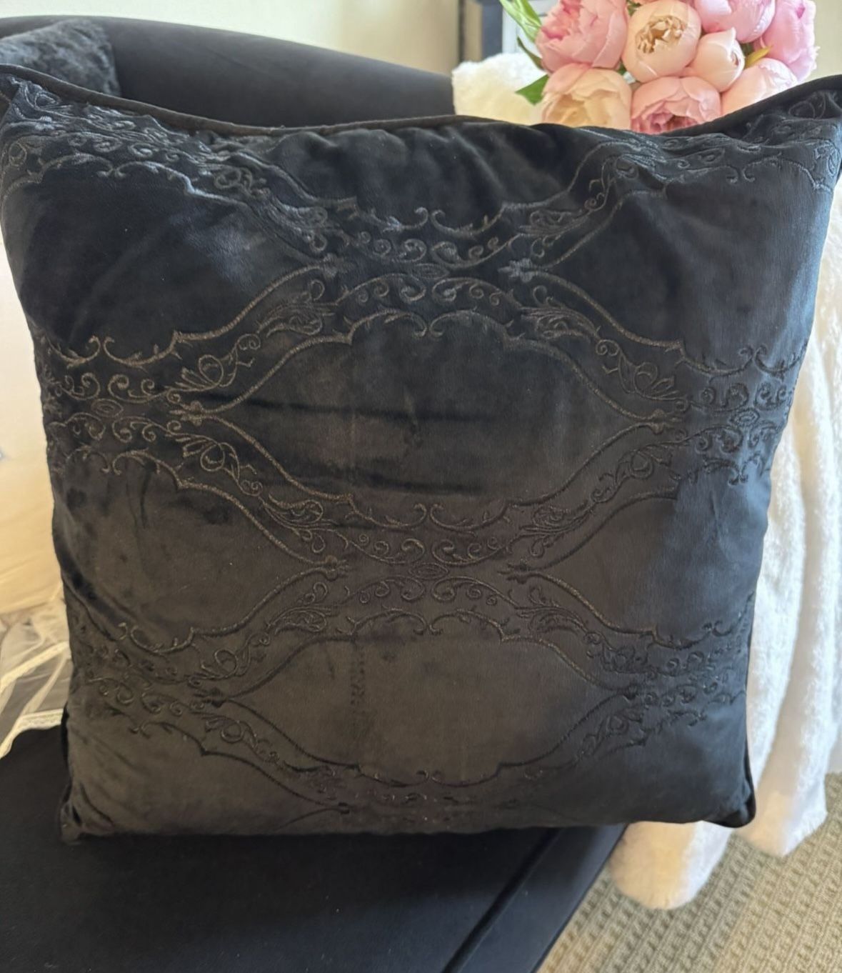 Black Velvet Pillow $8