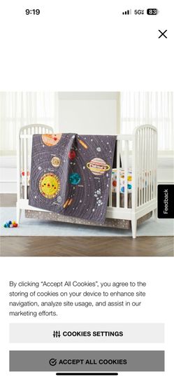 Land Of Nod Crib Quilt 