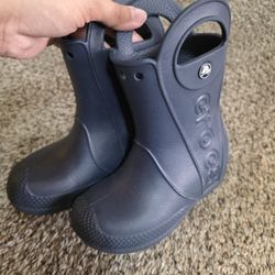 Crocs Rain Boots - Dark Blue Size 10
