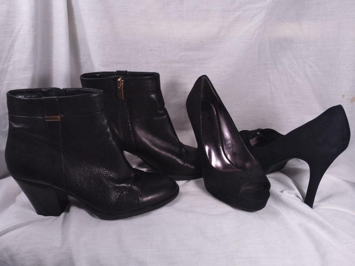 Candies Heels Bandolino Boots Black 9 1/2