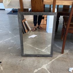 Mirror Grey Rustic 18.25x26 Like New Wood