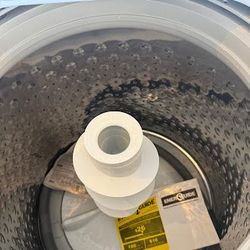 GE® 4.5 Cu. Ft. White Agitator Top Load Washer with Stainless Steel Basket