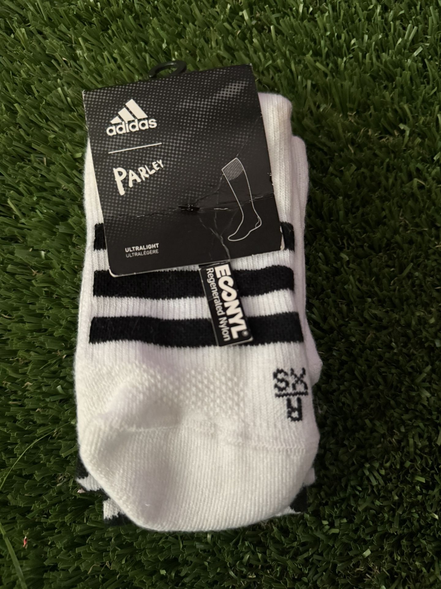 Adidas White  Parley Socks 