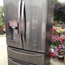 LG Four Door French Door Refrigerator 