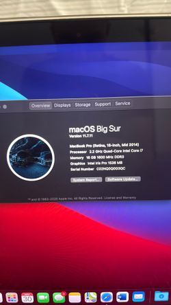 15 inch MacBook Pro (i7 mid-2014)
