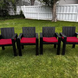 Set Of 4 West Elm Patio/Outdoor Chairs