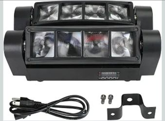 80W DMX Moving Head Light DJ Light RGBW, Sound Activated 8LED RGBW Spider Moving Head Stage Lighting Beam DMX Disco Party DJ Lighting