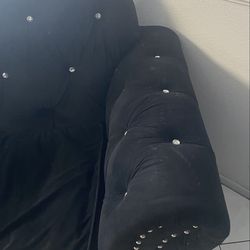 Black diamond style sofa