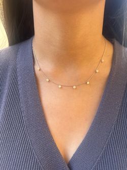 Station diamond necklace