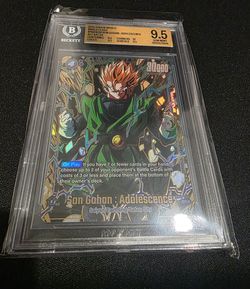Dragon Ball Fusion World Son Gohan Adolescence Alternative Art FB03-039 BGS 9.5