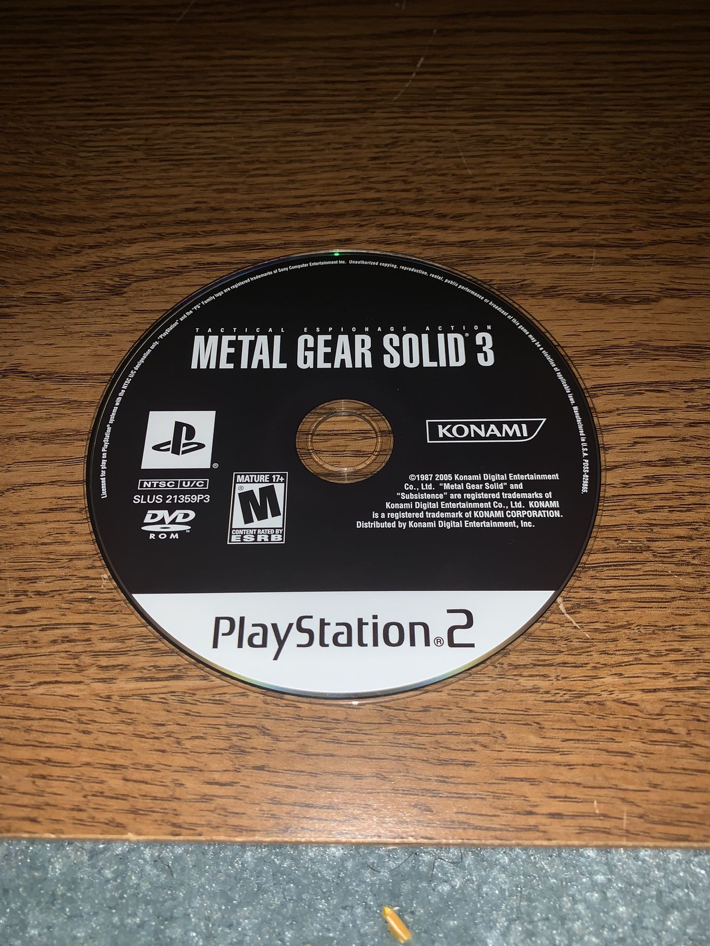 Metal Gear Solid Ps2 Game