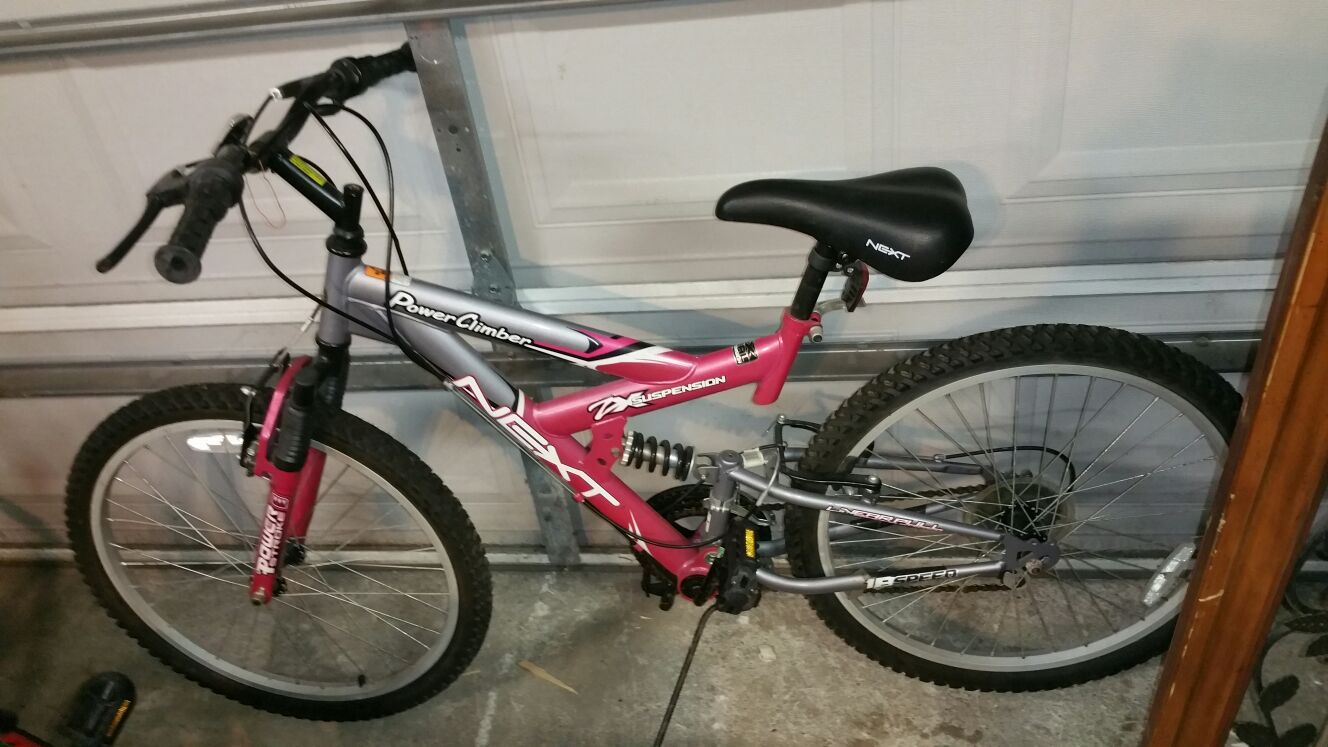 Girls next bicycle