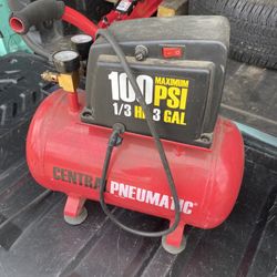100 PSI Air  tank 1/3 HP 3 GAL
