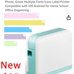 New Vixic P3200 Bluetooth Label Maker Machine, Portable Mini Sticker Rechargeable Labeler for Phone $25