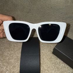 White Prada Sunglasses 