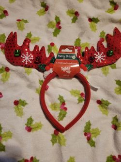 Merry Brite Christmas Antler Headband