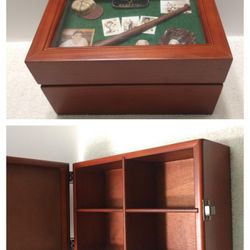 ⚾ Baseball Memorabilia Box ⚾ Holds Up To 500 Baseball Cards - Cedar *NEW*