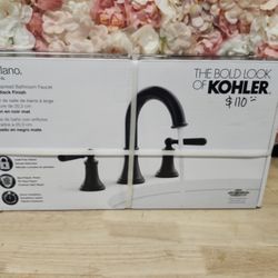 KOHLER
Capilano 8 in. Widespread Double Handle Bathroom Faucet in Matte Black