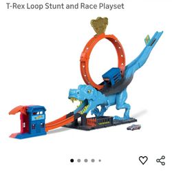 Hot Wheels City T-Rex Chomp Down Playset