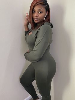 2 Piece Jumpsuit With Hoodie!!