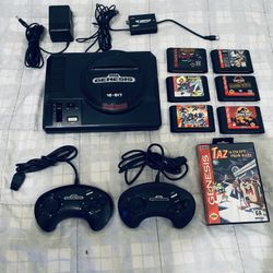 Original Sega, Genesis Console And 7 Games items are all fully functional and adult owned purchased for collecting please read info check out photos